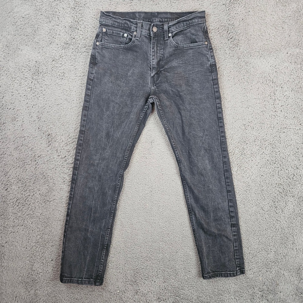 Levis 505‎ Regular Fit Jeans Mens 31x30 Black Wash Straight Leg